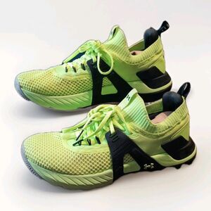 Under Armour Project Rock 4 'Quirky Lime' Green/Black 3023695-303 Men's SZ 9.5